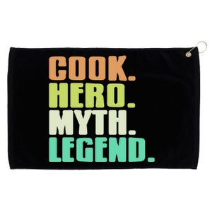 Cook Hero Myth Legend Retro Cooking Gift Present Gift Grommeted Golf Towel