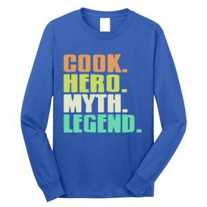 Cook Hero Myth Legend Retro Cooking Gift Present Gift Long Sleeve Shirt