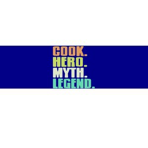 Cook Hero Myth Legend Retro Cooking Gift Present Gift Bumper Sticker