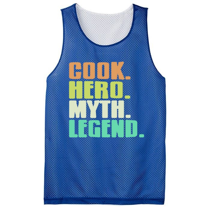 Cook Hero Myth Legend Retro Cooking Gift Present Gift Mesh Reversible Basketball Jersey Tank