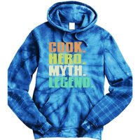 Cook Hero Myth Legend Retro Cooking Gift Present Gift Tie Dye Hoodie