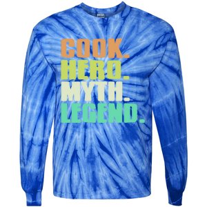 Cook Hero Myth Legend Retro Cooking Gift Present Gift Tie-Dye Long Sleeve Shirt