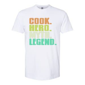 Cook Hero Myth Legend Retro Cooking Gift Present Gift Softstyle CVC T-Shirt