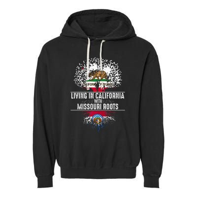 California Home Missouri Roots State Tree Flag Garment-Dyed Fleece Hoodie