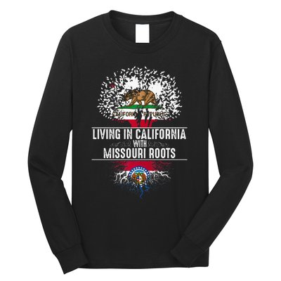 California Home Missouri Roots State Tree Flag Long Sleeve Shirt