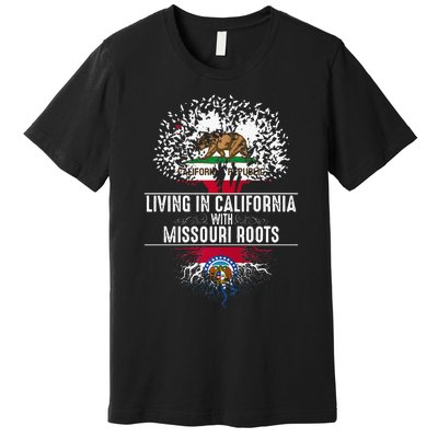 California Home Missouri Roots State Tree Flag Premium T-Shirt