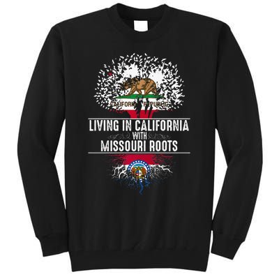 California Home Missouri Roots State Tree Flag Tall Sweatshirt