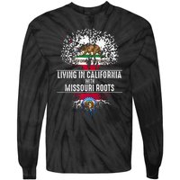 California Home Missouri Roots State Tree Flag Tie-Dye Long Sleeve Shirt