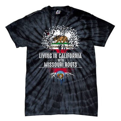 California Home Missouri Roots State Tree Flag Tie-Dye T-Shirt