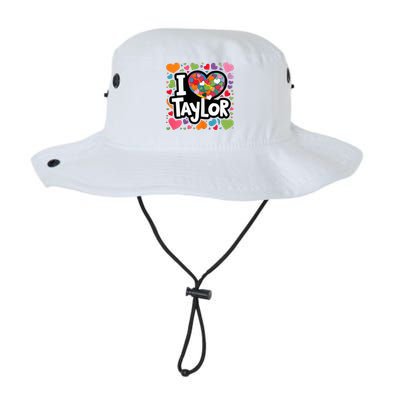 Colorful Heart My Name Is Taylor First Name Legacy Cool Fit Booney Bucket Hat