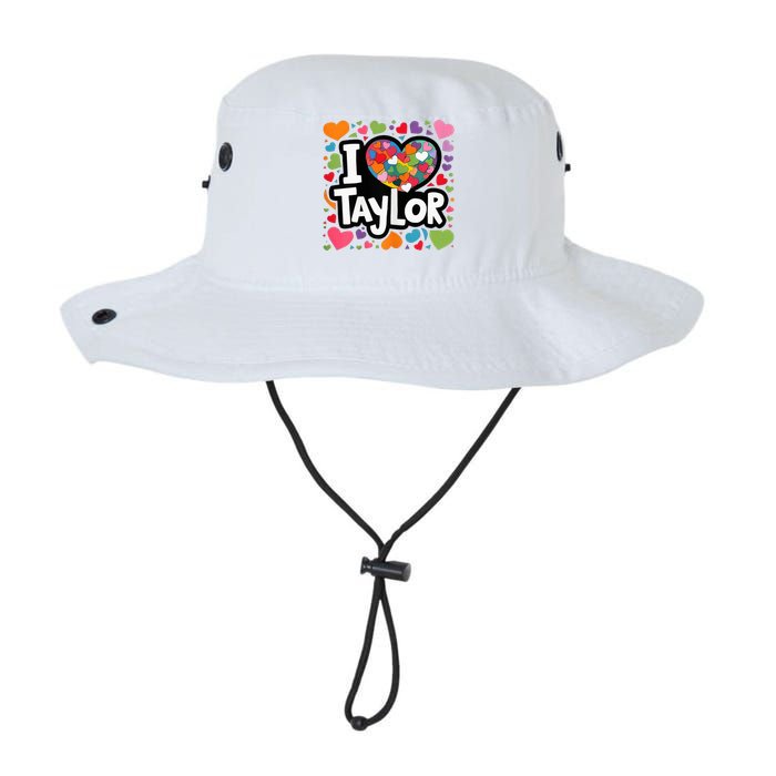 Colorful Heart My Name Is Taylor First Name Legacy Cool Fit Booney Bucket Hat