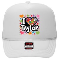 Colorful Heart My Name Is Taylor First Name Trucker Hat