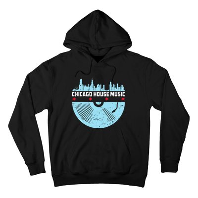 Chicago House Music Vinyl Dj Vintage Hoodie