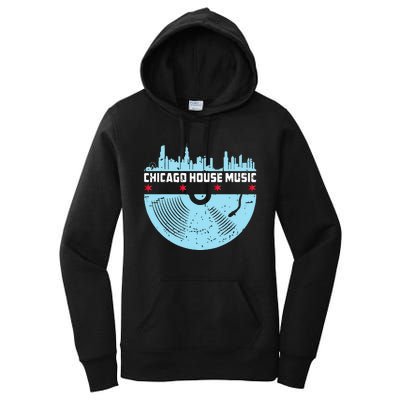 Chicago House Music Vinyl Dj Vintage Women's Pullover Hoodie