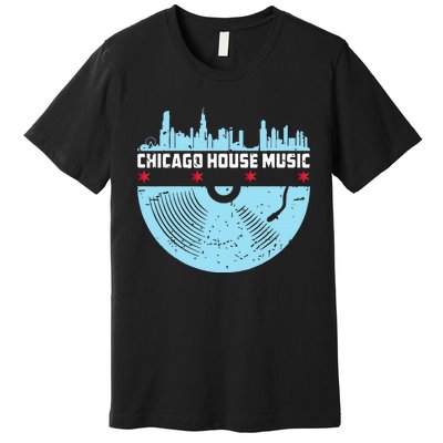 Chicago House Music Vinyl Dj Vintage Premium T-Shirt