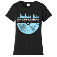 Chicago House Music Vinyl Dj Vintage Women's T-Shirt