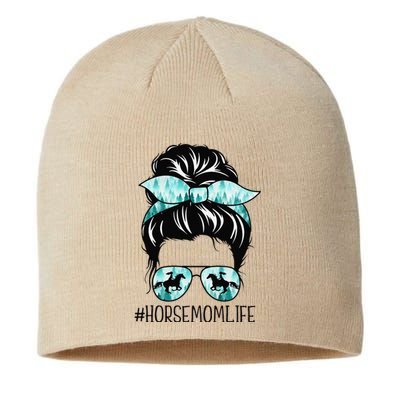 Classy Horse Mom Messy Bun Shades Horsing Mother's Day Sustainable Beanie