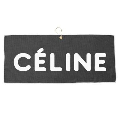 Céline Hello My Name Is Name Tag First Name Large Microfiber Waffle Golf Towel