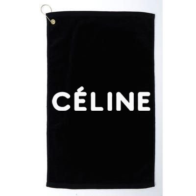 Céline Hello My Name Is Name Tag First Name Platinum Collection Golf Towel