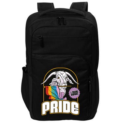 Can't Hide My Pride LGBT Goat Rainbow Flag Impact Tech Backpack