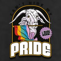 Can't Hide My Pride LGBT Goat Rainbow Flag 25L Jumbo Tote