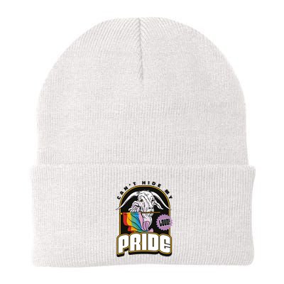 Can't Hide My Pride LGBT Goat Rainbow Flag Knit Cap Winter Beanie
