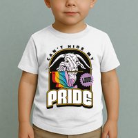 Can't Hide My Pride LGBT Goat Rainbow Flag Toddler T-Shirt