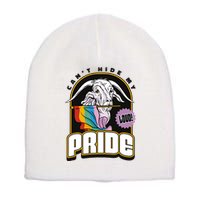 Can't Hide My Pride LGBT Goat Rainbow Flag Short Acrylic Beanie