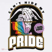 Can't Hide My Pride LGBT Goat Rainbow Flag Short Acrylic Beanie