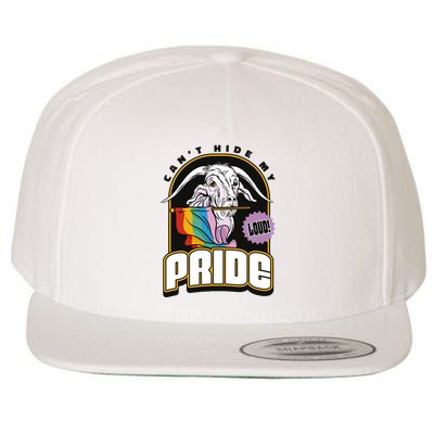 Can't Hide My Pride LGBT Goat Rainbow Flag Wool Snapback Cap