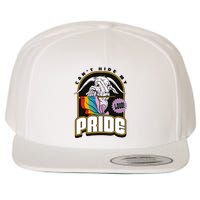 Can't Hide My Pride LGBT Goat Rainbow Flag Wool Snapback Cap
