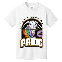 Can't Hide My Pride LGBT Goat Rainbow Flag Kids T-Shirt