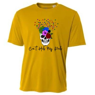 Cant Hide My Pride Skull Funny Lgbt Gift Cooling Performance Crew T-Shirt