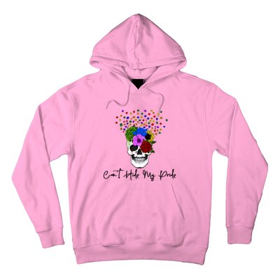 Cant Hide My Pride Skull Funny Lgbt Gift Hoodie