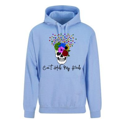 Cant Hide My Pride Skull Funny Lgbt Gift Unisex Surf Hoodie