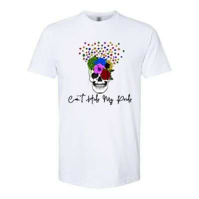 Cant Hide My Pride Skull Funny Lgbt Gift Softstyle CVC T-Shirt