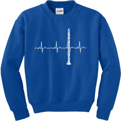 Clarinet Heartbeagift Meaningful Gift Best Funny Clarinet Player Gift Kids Sweatshirt