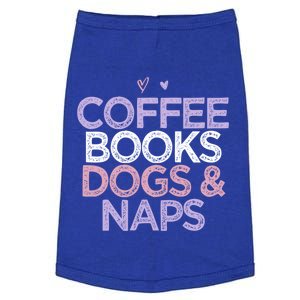 Colored Hearts Mom Funny Coffee Books Dogs And Naps Cool Gift Doggie Tank