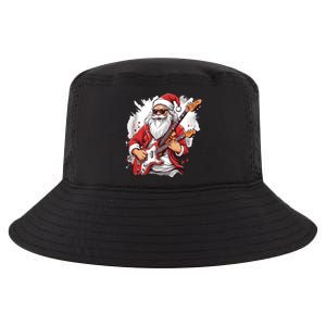 Christmas Heavy Metal Rock And Roll Electric Guitar Xmas Santa Gift Cool Comfort Performance Bucket Hat