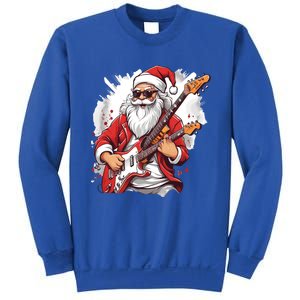 Christmas Heavy Metal Rock And Roll Electric Guitar Xmas Santa Gift Sweatshirt