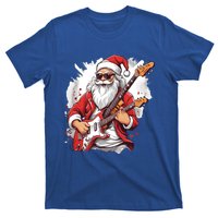 Christmas Heavy Metal Rock And Roll Electric Guitar Xmas Santa Gift T-Shirt