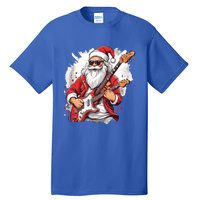 Christmas Heavy Metal Rock And Roll Electric Guitar Xmas Santa Gift Tall T-Shirt