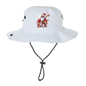 Christmas Heavy Metal Rock And Roll Electric Guitar Xmas Santa Gift Legacy Cool Fit Booney Bucket Hat