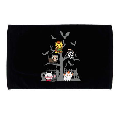 Cat Horror Movies Lazy Halloween Costume For Feline Lovers Microfiber Hand Towel