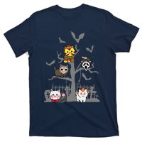 Cat Horror Movies Lazy Halloween Costume For Feline Lovers T-Shirt