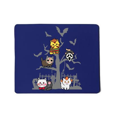 Cat Horror Movies Lazy Halloween Costume For Feline Lovers Mousepad