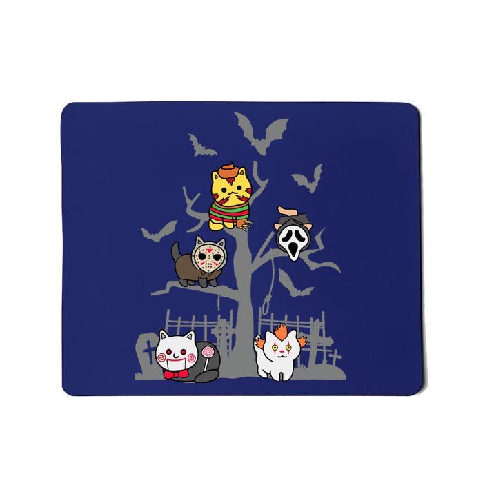 Cat Horror Movies Lazy Halloween Costume For Feline Lovers Mousepad