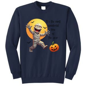 Cute Halloween Mummy Most Wonderful Time Of The Year Tall Sweatshirt