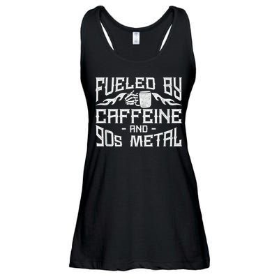 Coffee Heavy Metal Fueled By Caffeine And 90s Metal Ladies Essential Flowy Tank