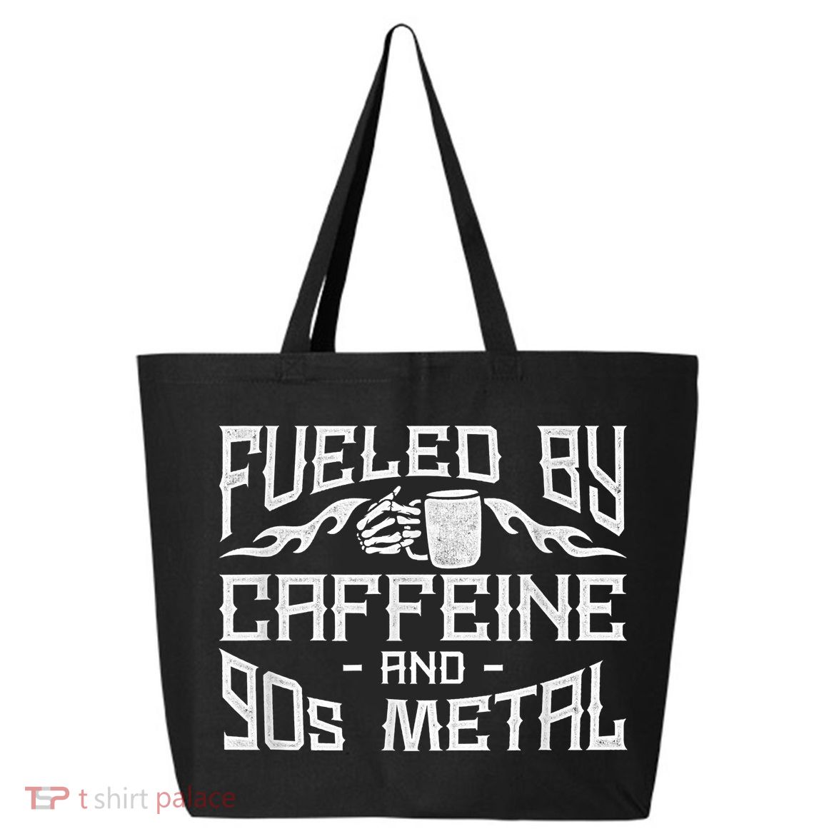 Coffee Heavy Metal Fueled By Caffeine And 90s Metal 25L Jumbo Tote